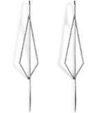 Diane Kordas 18k Black Gold Triangular Drop Earrings