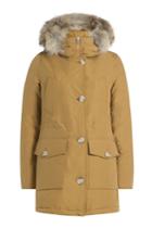 Woolrich Woolrich Down Parka With Fur-trimmed Hood - Brown