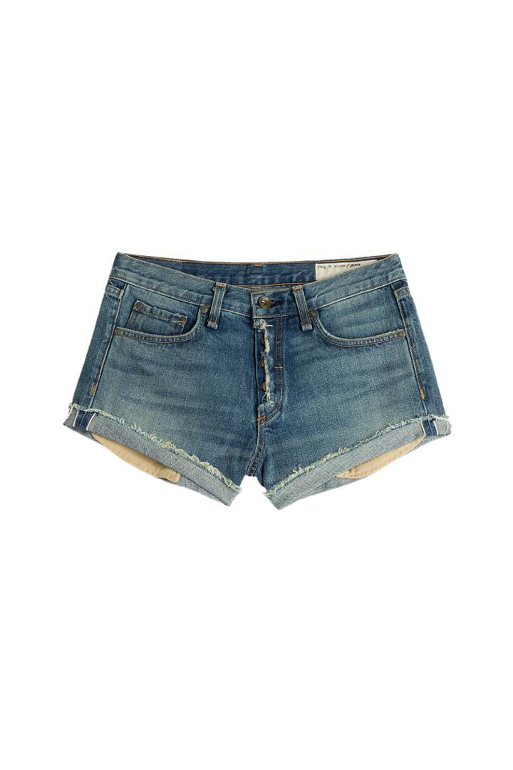 Rag & Bone Rag & Bone Marilyn Fly Denim Shorts - Blue