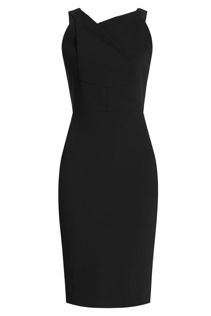 Roland Mouret Roland Mouret Gabelle Crepe Dress - Black