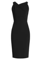Roland Mouret Roland Mouret Gabelle Crepe Dress - Black