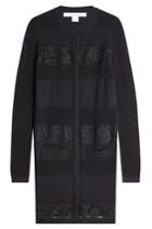 Diane Von Furstenberg Diane Von Furstenberg Merino Wool Cardigan With Lace