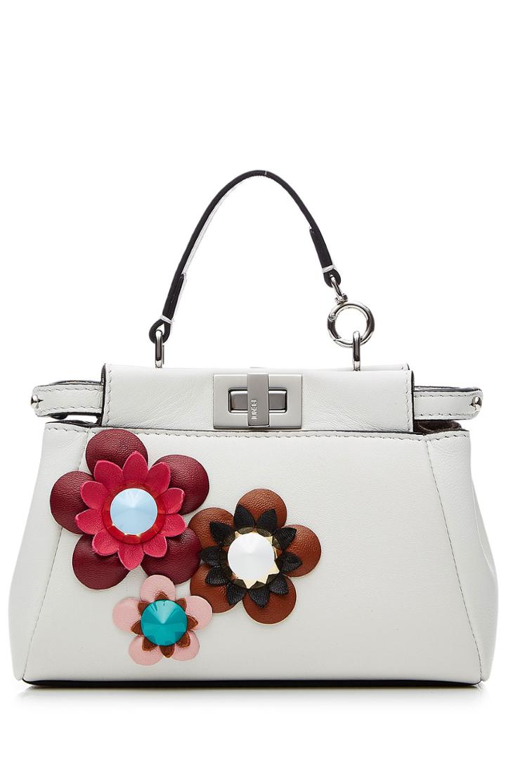 Fendi Fendi Micro Peek-a-boo Bag - White