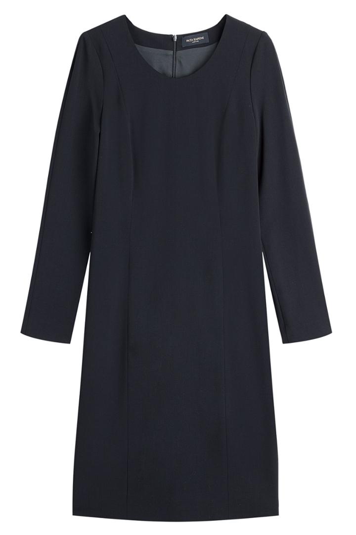 Piazza Sempione Piazza Sempione Virgin Wool Dress - Blue