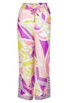 Emilio Pucci Emilio Pucci Silk Drawstring Printed Pants - Multicolor