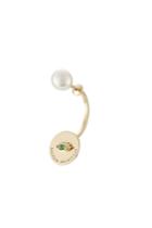 Delfina Delettrez Delfina Delettrez 18kt Yellow Gold Earring With Emerald And Pearl