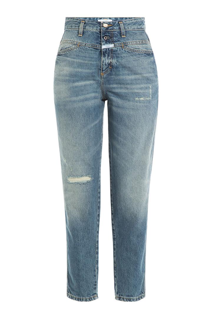 Closed Closed Cropped Straight Leg Jeans - Blue