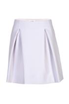 Jil Sander Jil Sander Cotton Blend A-line Skirt - White