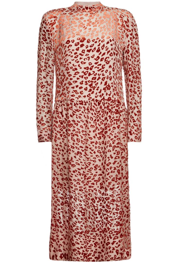 Rag & Bone Rag & Bone Gia Animal Print Dress With Silk