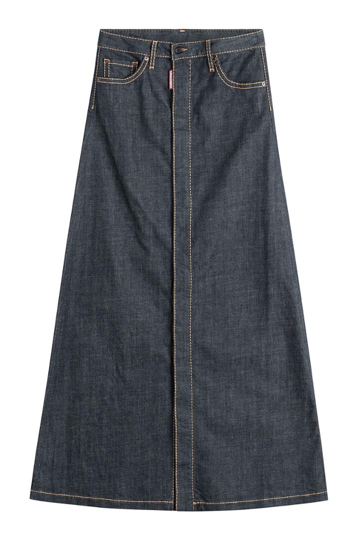 Dsquared2 Dsquared2 Denim Maxi Skirt - Blue