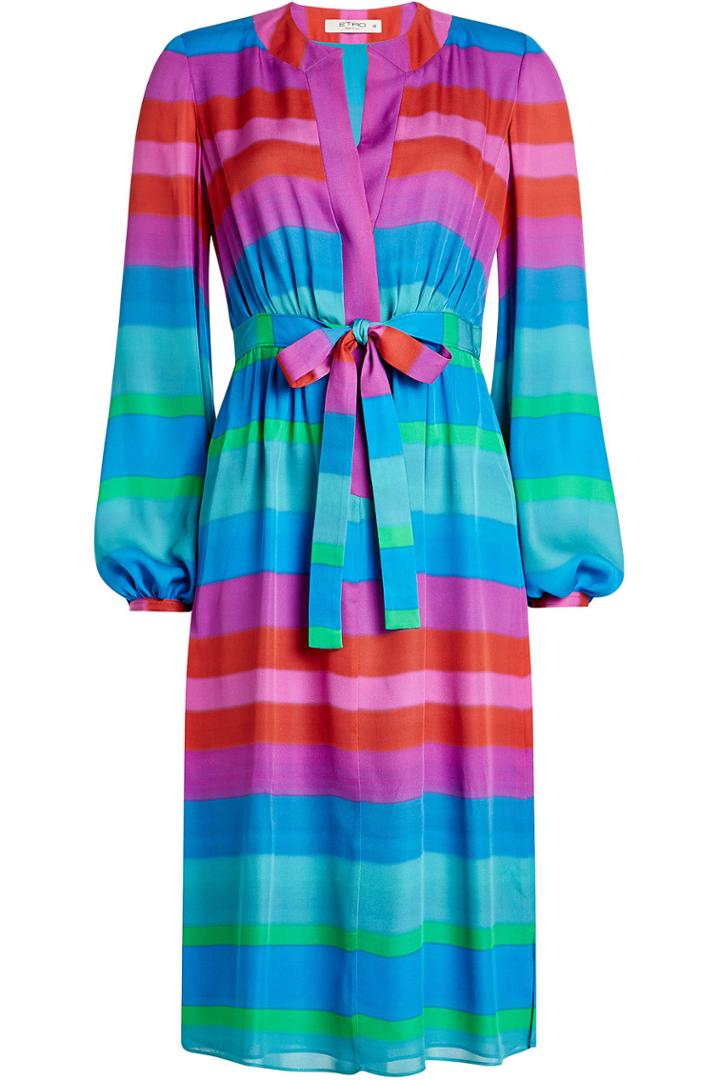 Etro Etro Striped Silk Dress