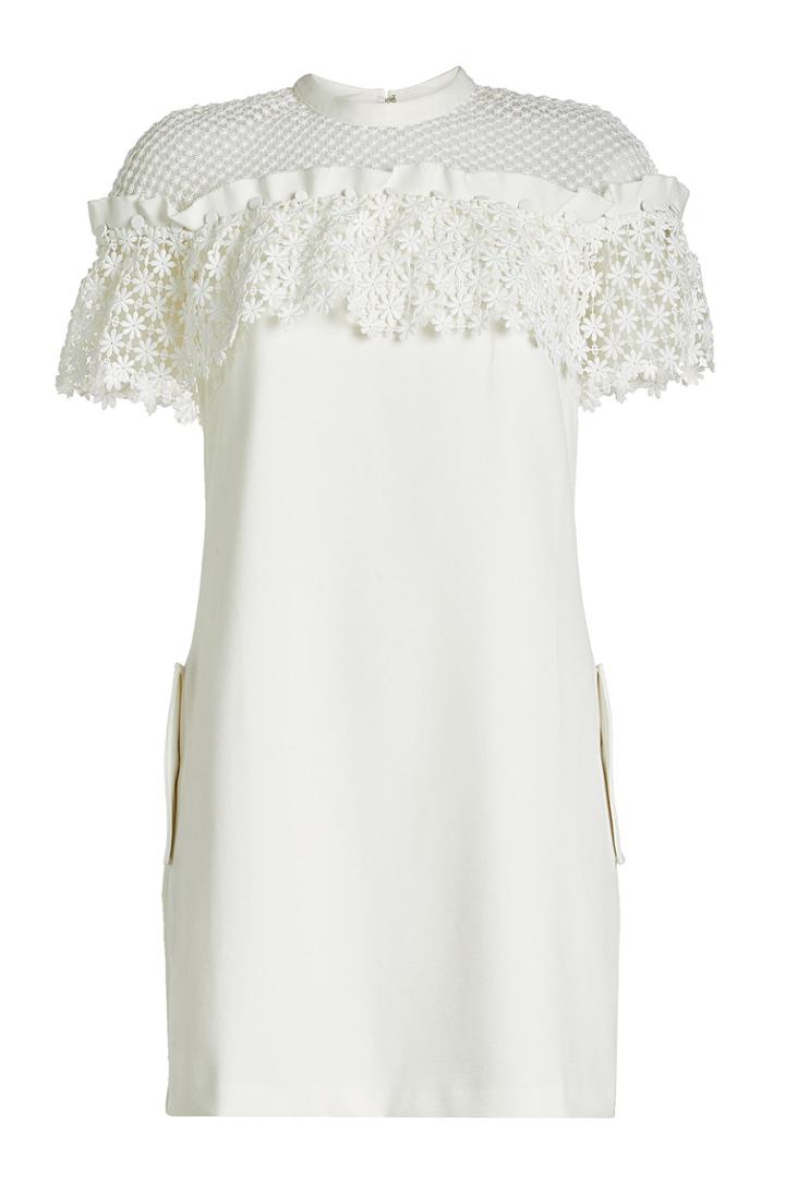 Self-portrait Self-portrait Crepe Dress With Lace