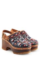 See By Chloé See By Chloé Embroidered Denim Clogs