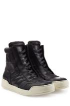 Balmain Balmain Quilted Leather Sneakers - Black