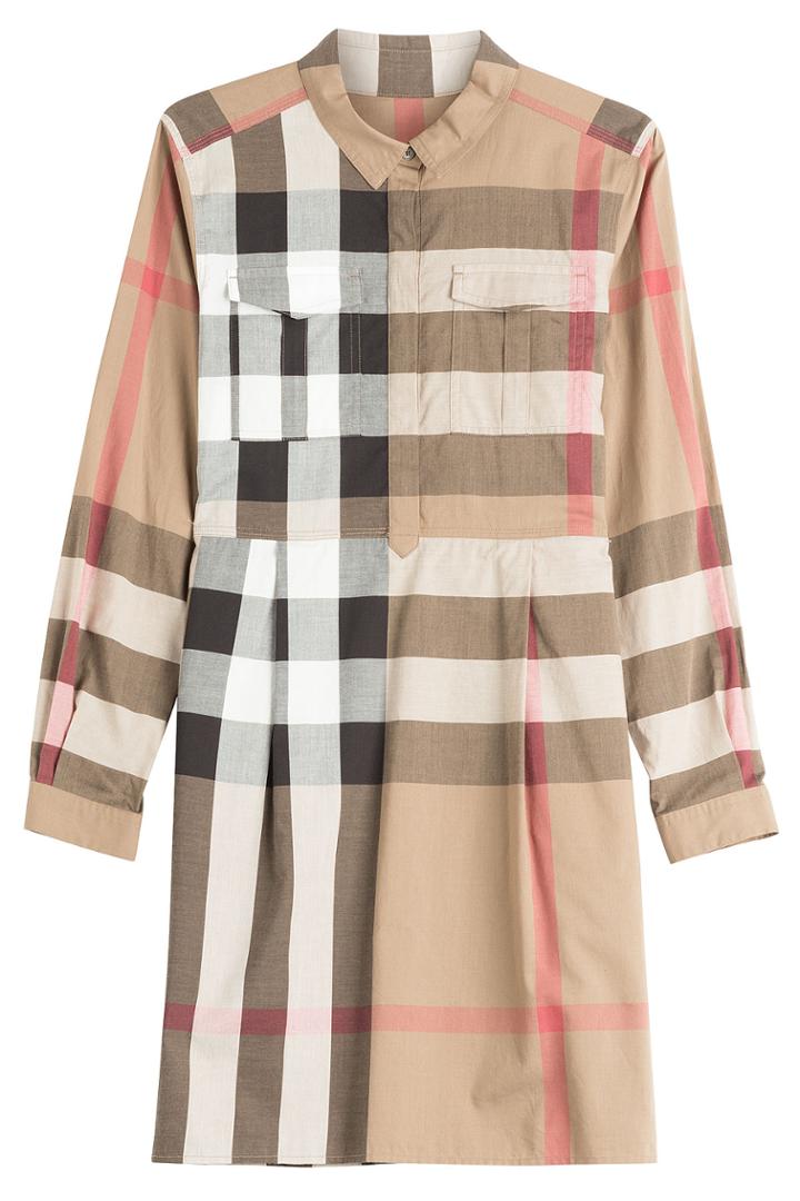 Burberry Brit Burberry Brit Printed Cotton Dress - Brown