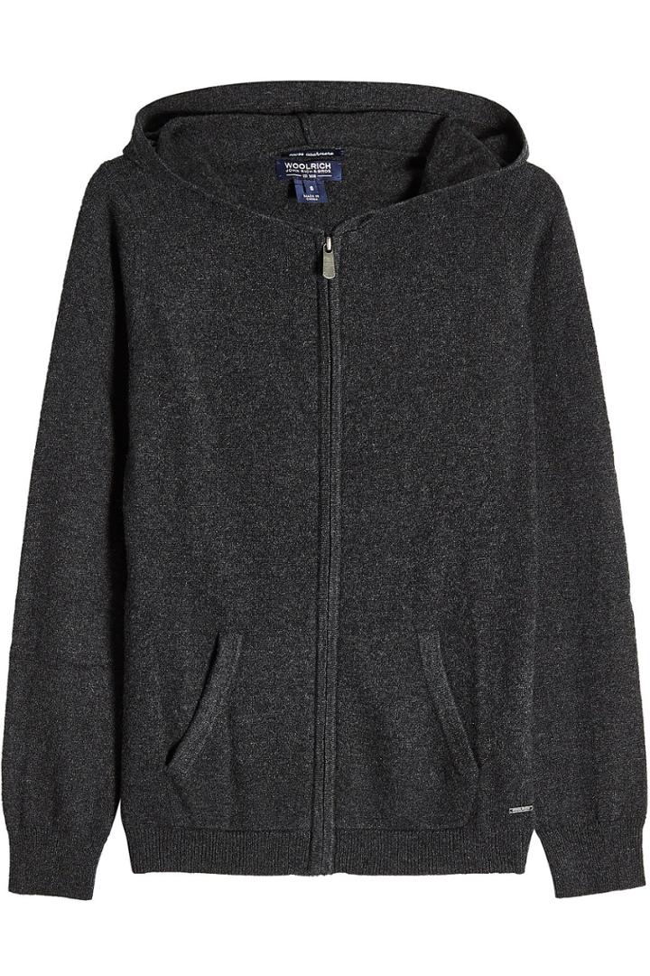 Woolrich Woolrich Zipped Cashmere Hoodie