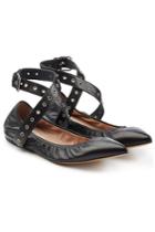 Valentino Garavani Valentino Garavani Leather Cross-front Ballerinas