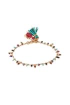 Gas Bijoux Gas Bijoux 24kt Gold Plated Bracelet With Glass Beads