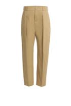 Bouchra Jarrar Bouchra Jarrar Cropped Cotton Pants - Brown