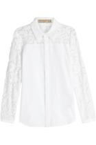 Burberry London Burberry London Cotton Blouse With Lace