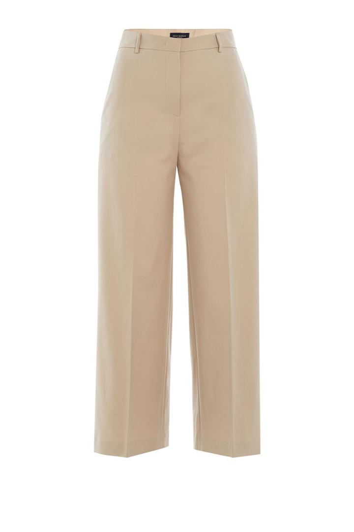 Piazza Sempione Piazza Sempione Cotton Cropped Wide Leg Pants