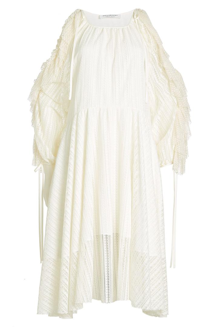 Philosophy Di Lorenzo Serafini Philosophy Di Lorenzo Serafini Lace Dress With Cotton