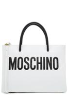 Moschino Moschino Leather Tote With Logo