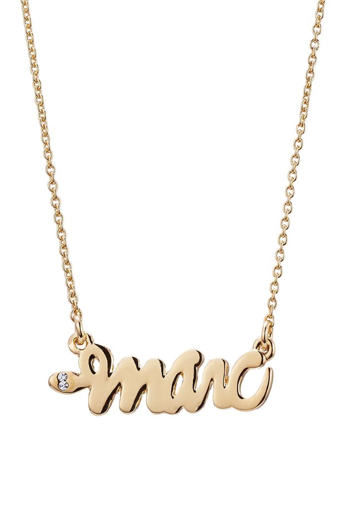 Marc By Marc Jacobs Marc By Marc Jacobs Script Necklace - Gold