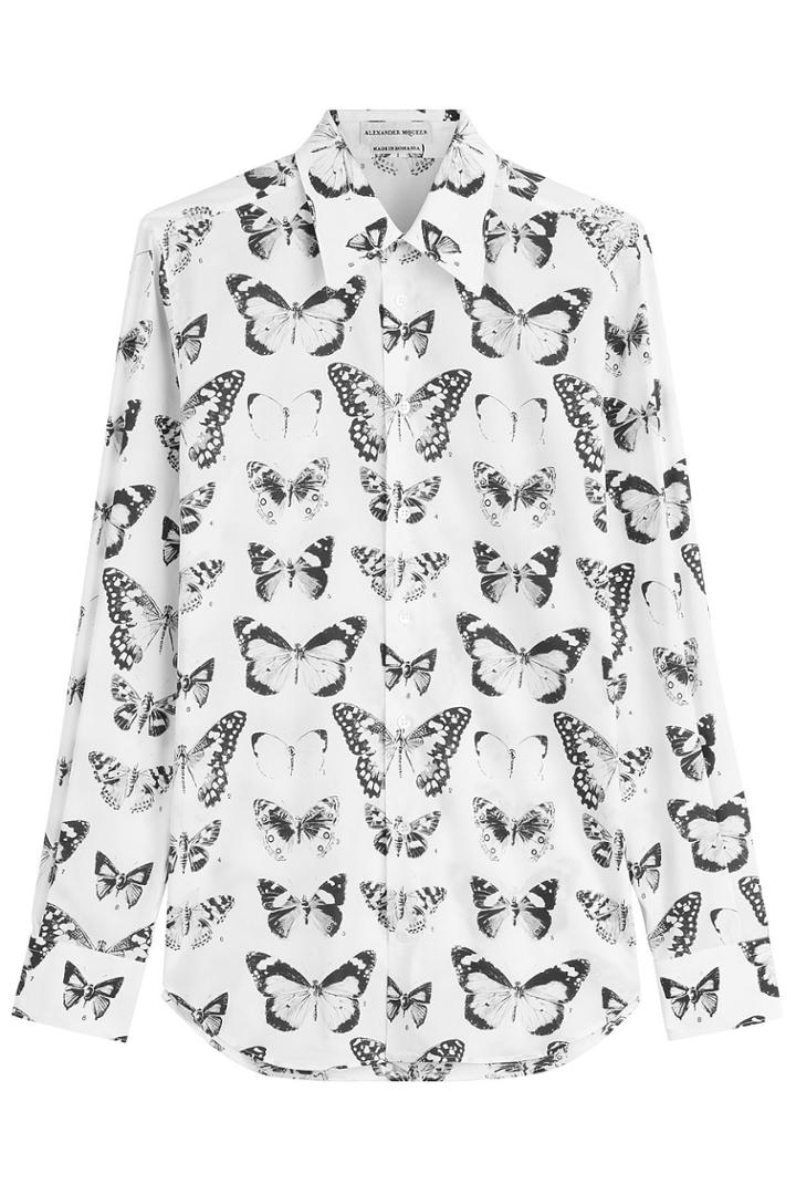 Alexander Mcqueen Alexander Mcqueen Printed Cotton Shirt - Multicolored