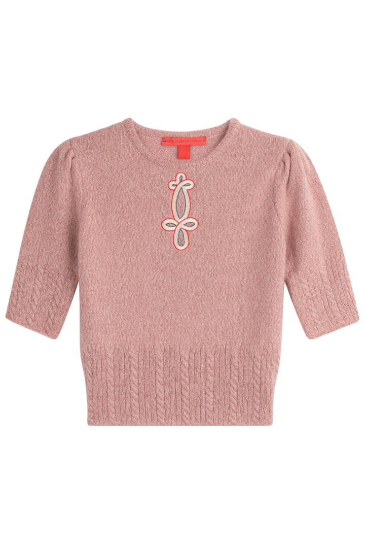 Hilfiger Collection Hilfiger Collection Embroidered Wool Pullover - Pink