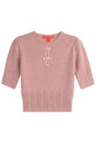 Hilfiger Collection Hilfiger Collection Embroidered Wool Pullover - Pink