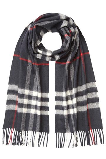 Burberry Shoes & Accessories Burberry Shoes & Accessories Printed Cashmere Scarf - Blue