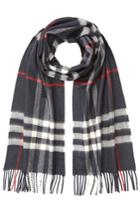 Burberry Shoes & Accessories Burberry Shoes & Accessories Printed Cashmere Scarf - Blue
