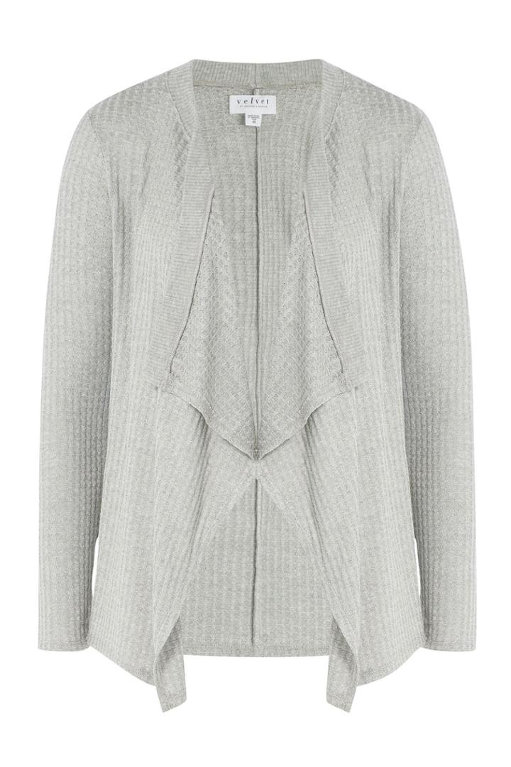 Velvet Velvet Knit Cardigan - Grey