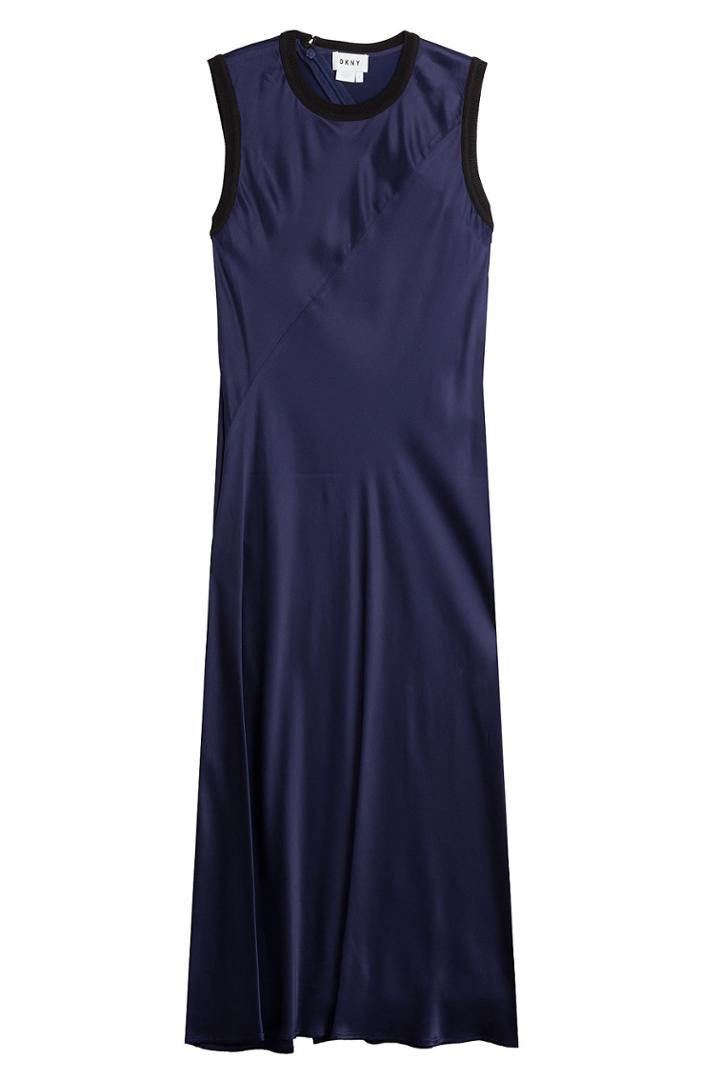 Dkny Dkny Satin Dress - Blue