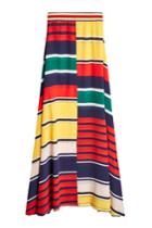 Hilfiger Collection Hilfiger Collection Striped Silk Maxi Skirt