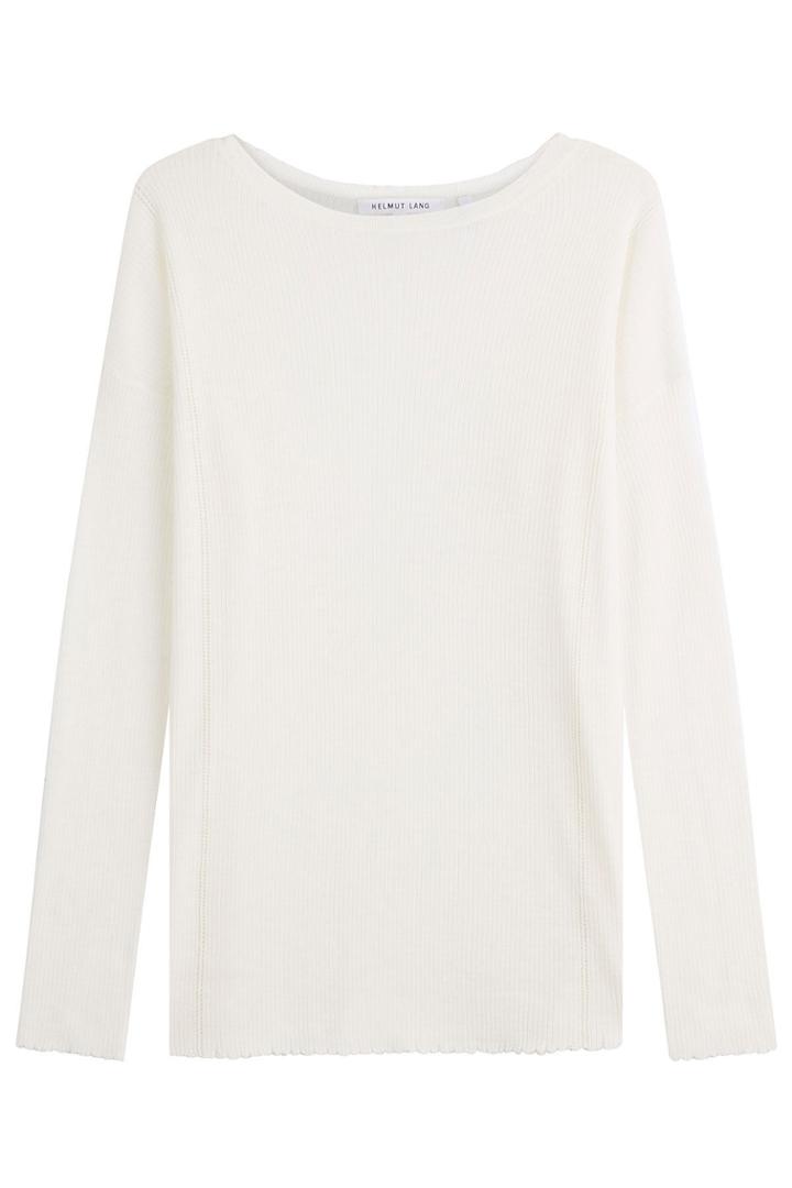 Helmut Lang Helmut Lang Merino Wool Pullover - White