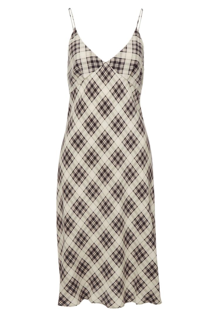 Marc Jacobs Marc Jacobs Plaid Silk Cami Dress