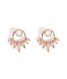 Nikos Koulis 18kt Pink Gold Earrings With Diamonds And Mother Of Pearl