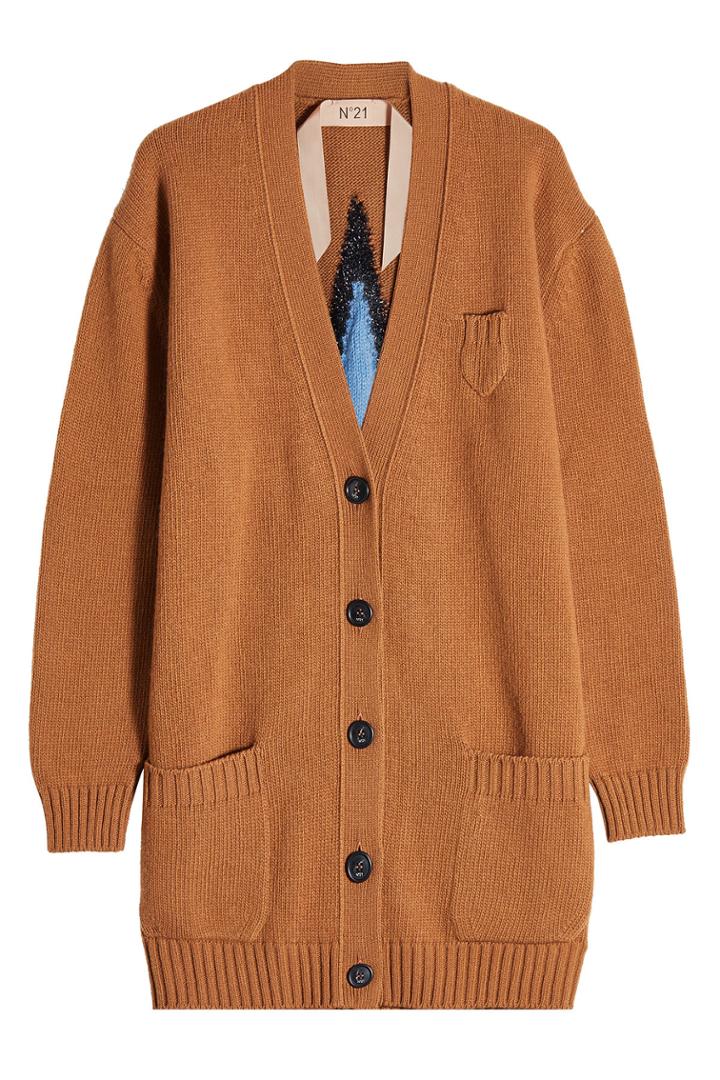 N°21 N°21 Star-intarsia Wool Cardigan