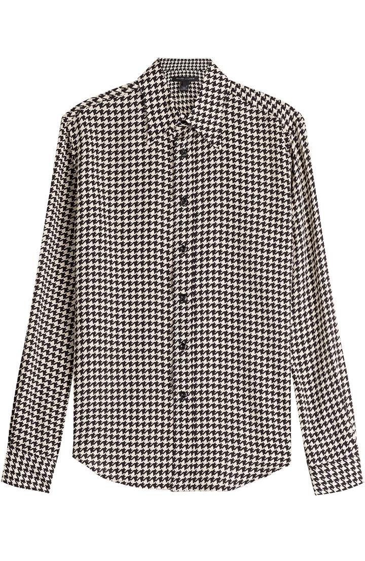 Ralph Lauren Black Label Printed Silk Blouse