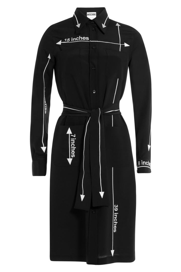 Moschino Moschino Silk Shirt Dress - Black