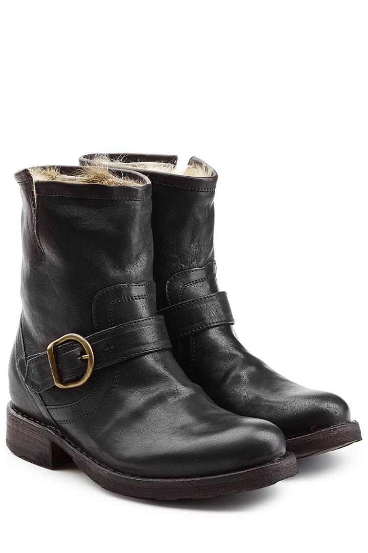 Fiorentini & Baker Fiorentini & Baker Fur Lined Leather Ankle Boots