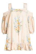 Alexander Mcqueen Alexander Mcqueen Printed Silk Cold-shoulder Top