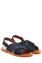 Marni Marni Crisscross Haircalf Sandals - Black