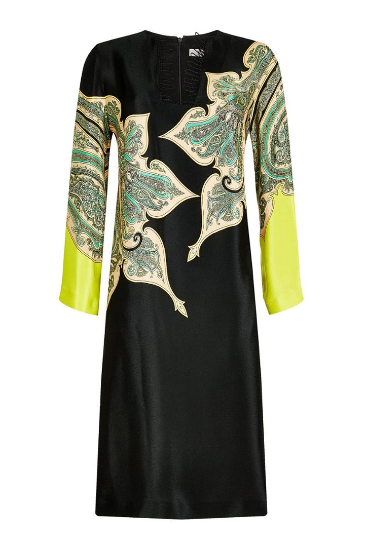 Etro Etro Printed Silk Midi Dress