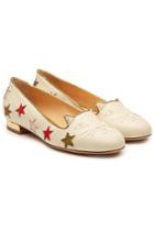 Charlotte Olympia Charlotte Olympia Circus Kitty Leather Ballerinas