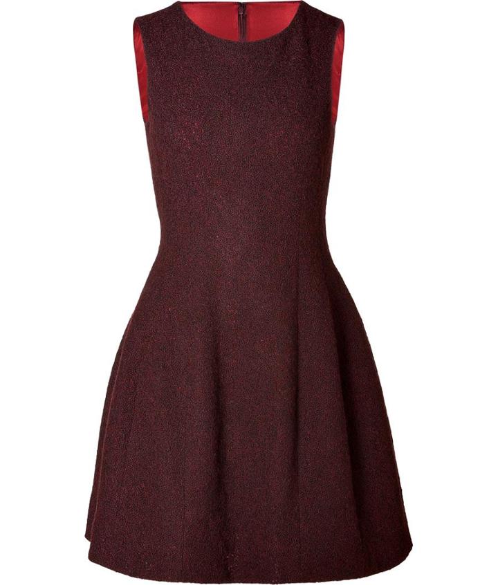 Prabal Gurung Molded Seam Wool Dress