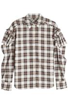 Sjyp Sjyp Printed Cotton-blend Shirt With Statement Sleeves