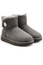 Ugg Australia Ugg Australia Mini Bailey Bling Button Shearling Lined Suede Boots